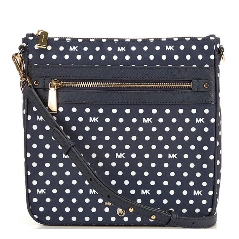 MICHAEL KORS Jet set charm large north south nylon crossbody